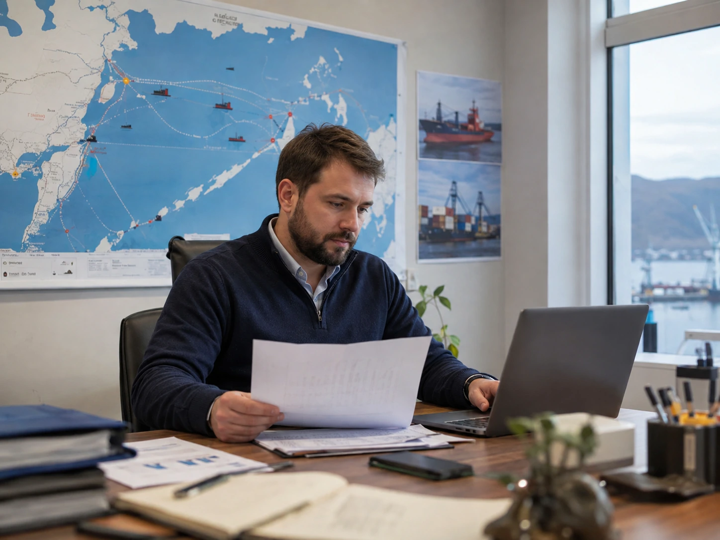 Предприниматель оценивает логистику и развитие бизнеса